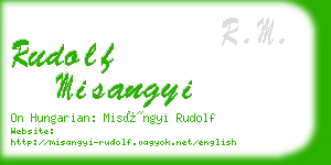 rudolf misangyi business card